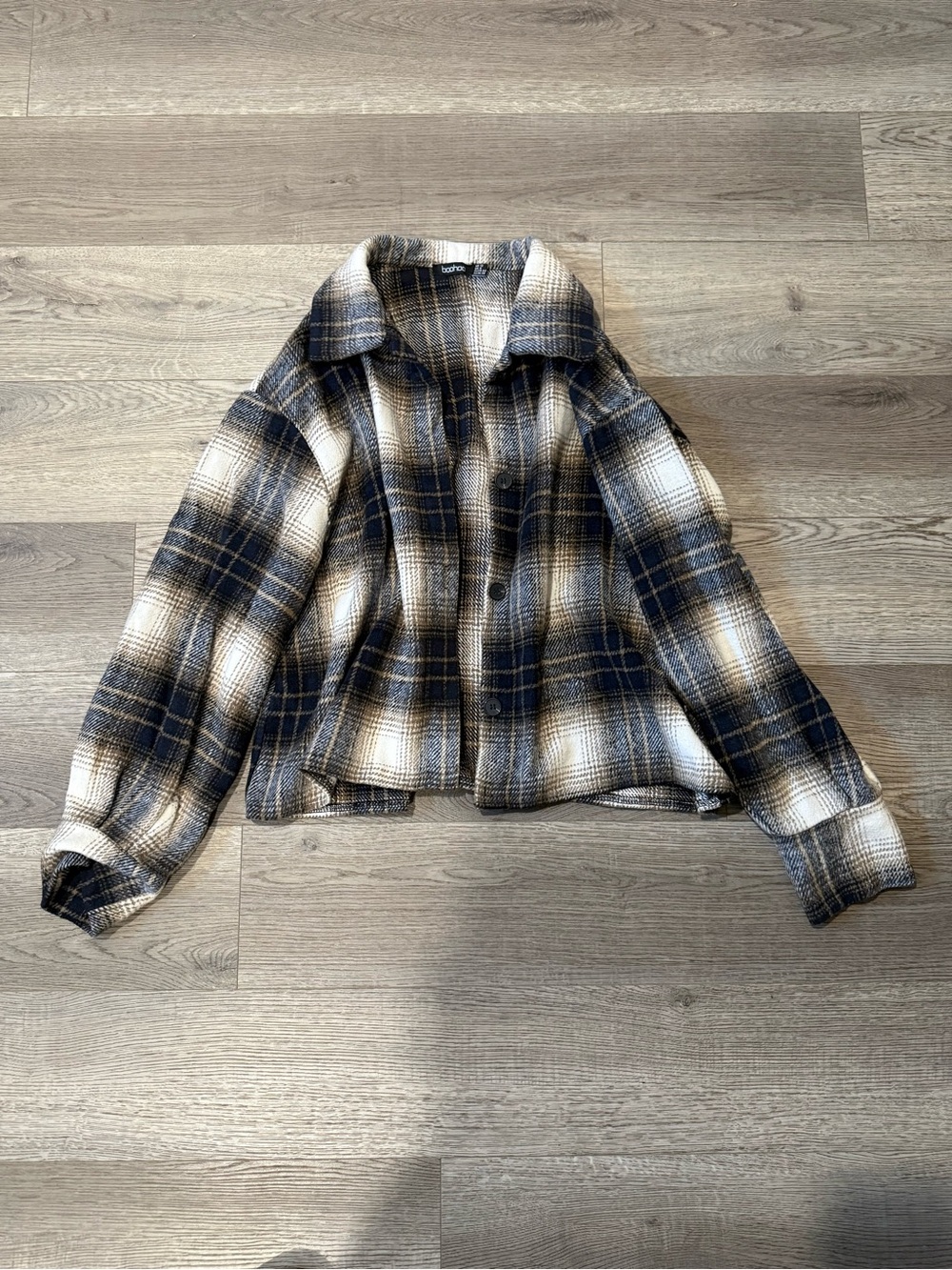 Boohoo Plaid Shacket